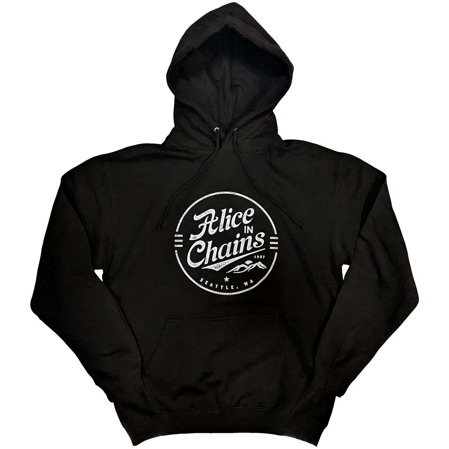 Alice In Chains Unisex Pullover Hoodie: Circle Emblem (Small)