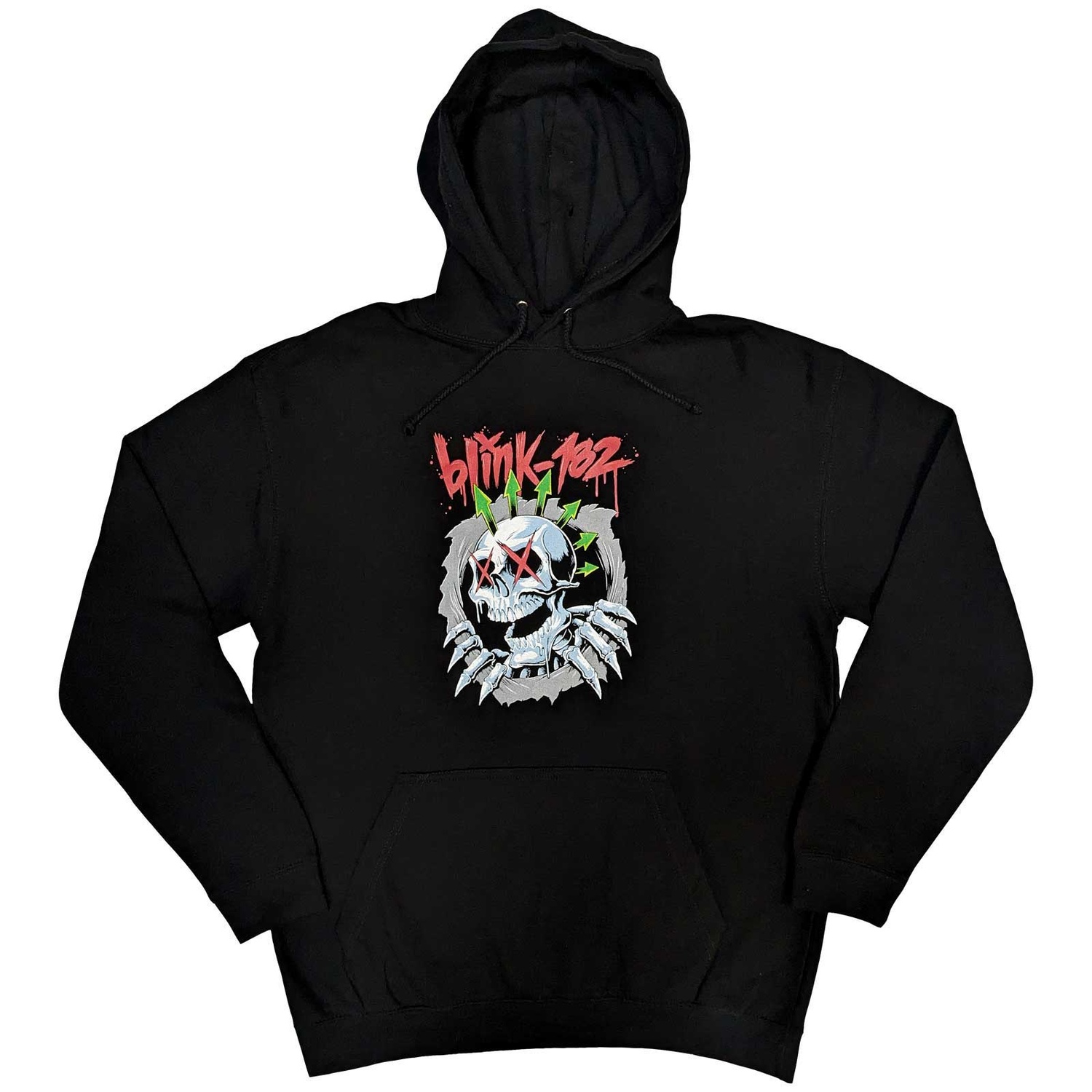 Blink-182 Unisex Pullover Hoodie: Six Arrow Skull (Medium)