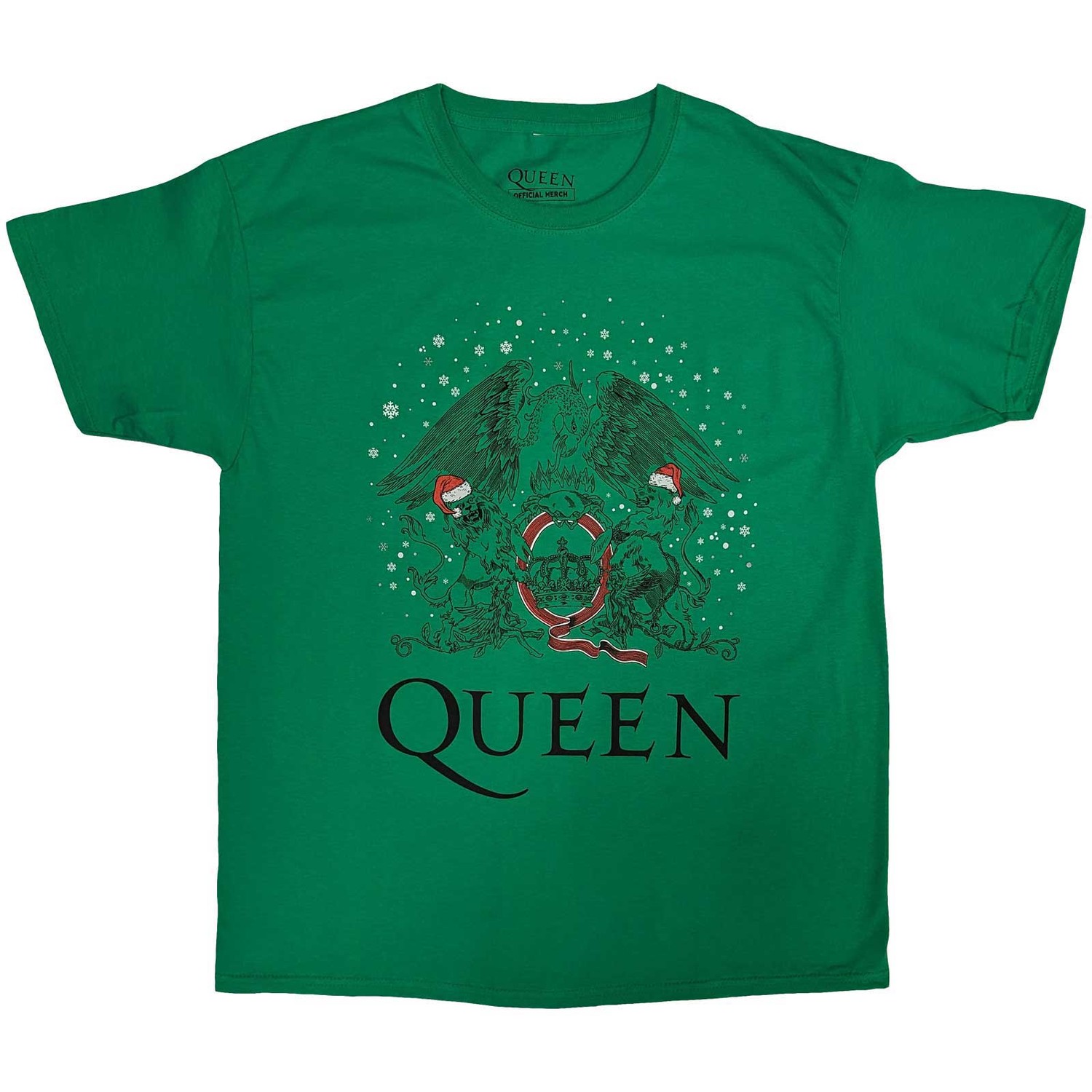 Queen Unisex T-Shirt: Holiday Crest (X-Large)