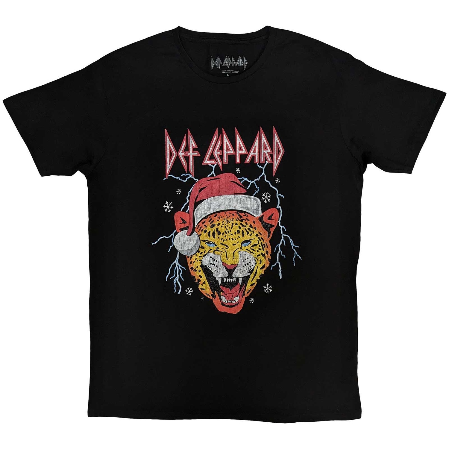 Def Leppard Unisex T-Shirt: Holiday Leppard (X-Large)