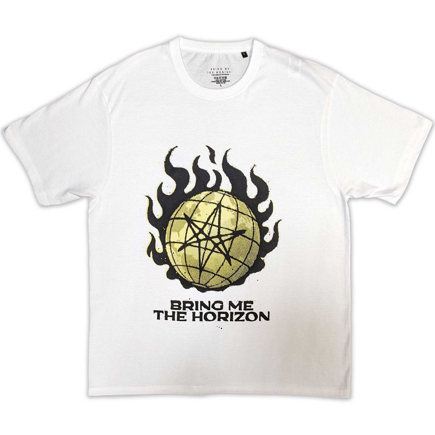 Bring Me The Horizon Unisex T-Shirt: Globe Yellow (XX-Large)