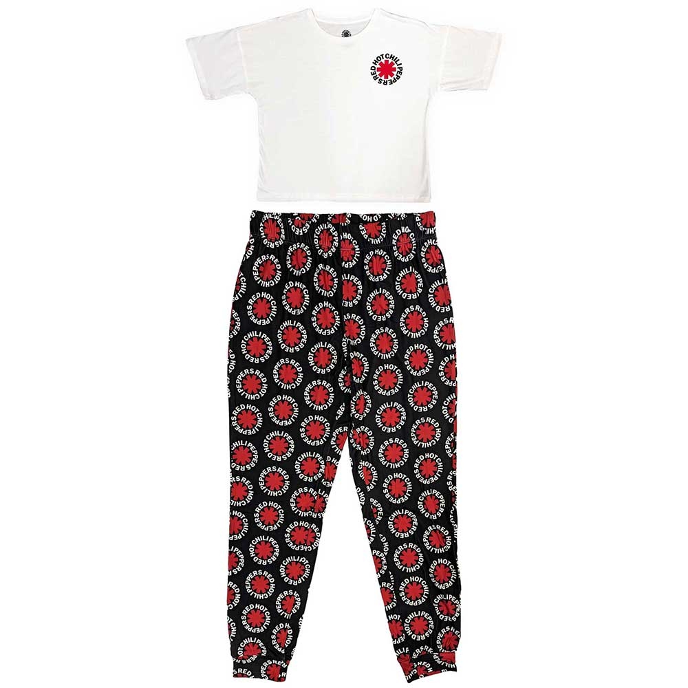 Red Hot Chili Peppers Ladies Pyjamas: Classic Asterisk (X-Small)