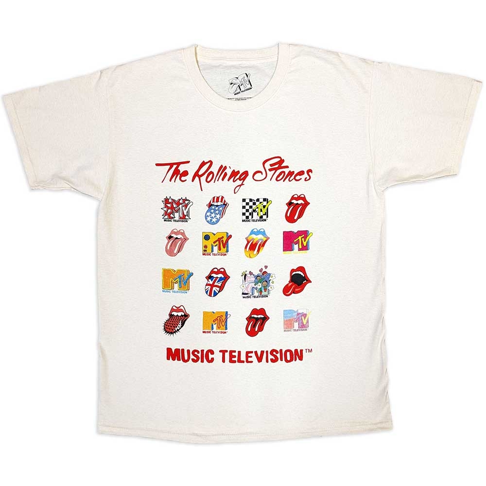 MTV Unisex T-Shirt: Rolling Stones Logo Mashup (XX-Large)