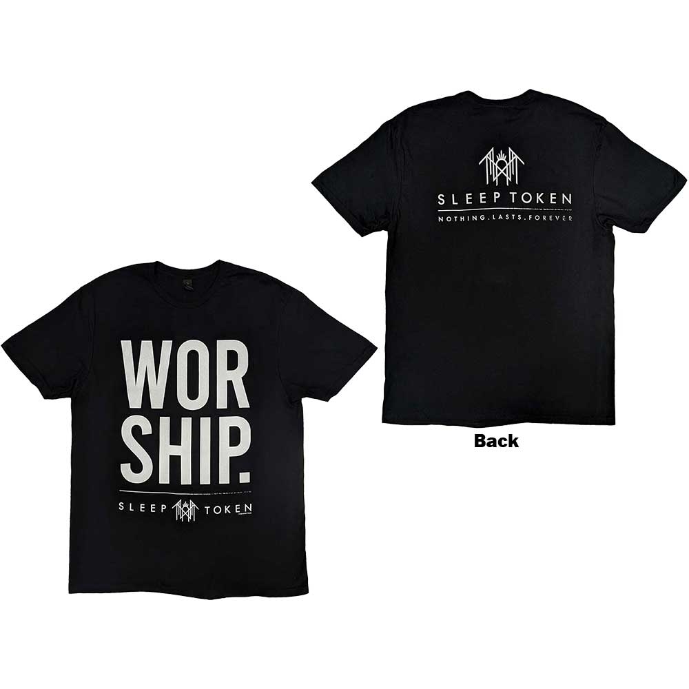 Sleep Token Unisex T-Shirt: Worship (Back Print) (XX-Large)
