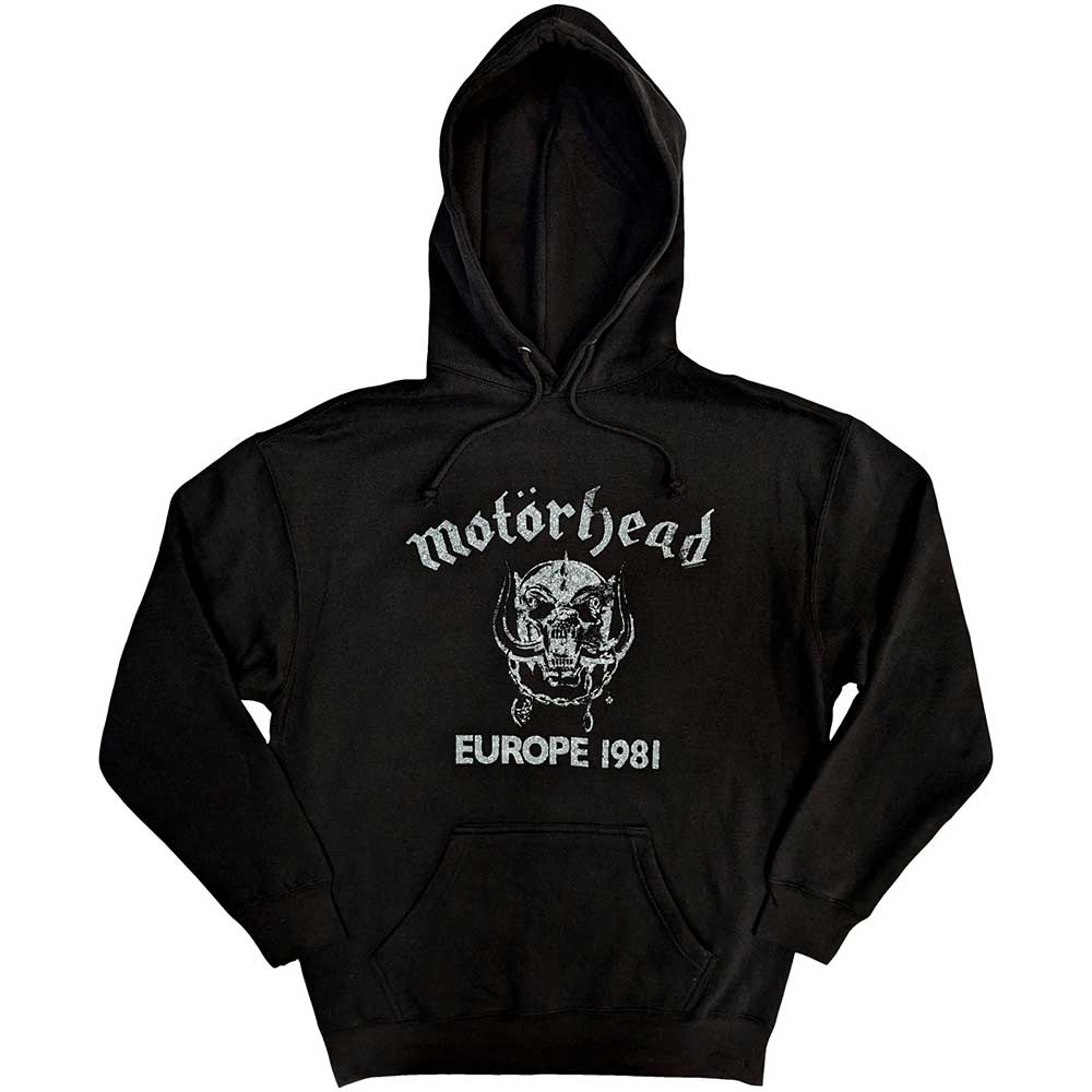 Motorhead Unisex Pullover Hoodie: Europe '81 (Medium)