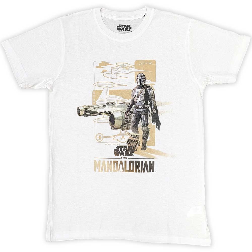Star Wars Unisex T-Shirt: The Mandalorian Din & Grogu (X-Large)