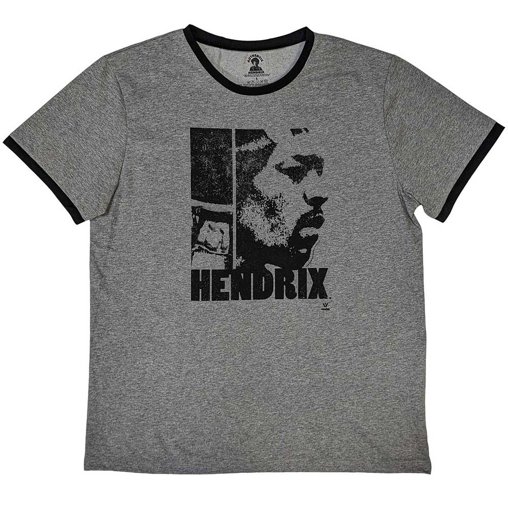 Jimi Hendrix Unisex Ringer T-Shirt: Let Me Live (Medium)