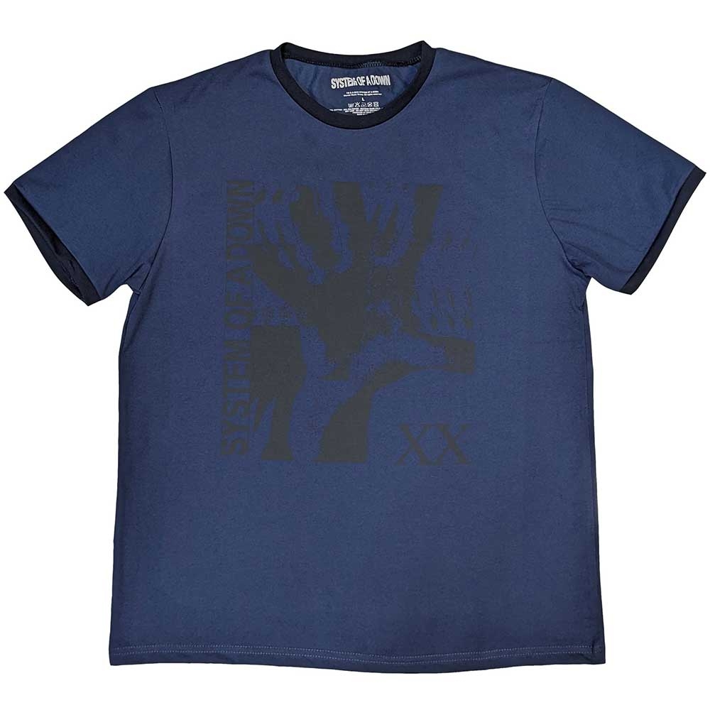 System Of A Down Unisex Ringer T-Shirt: Intoxicated (Large)