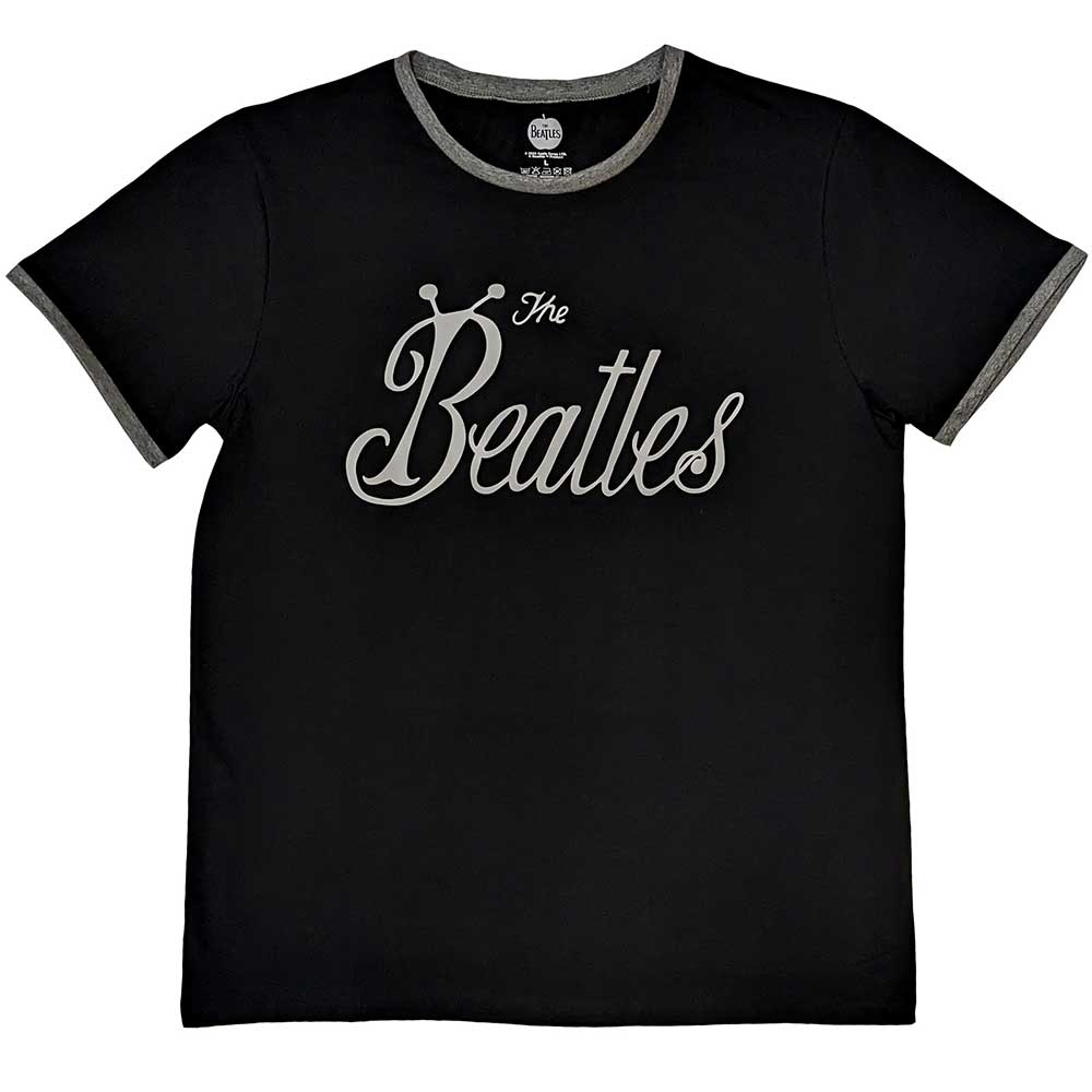The Beatles Unisex Ringer T-Shirt: Bug Logo (X-Large)