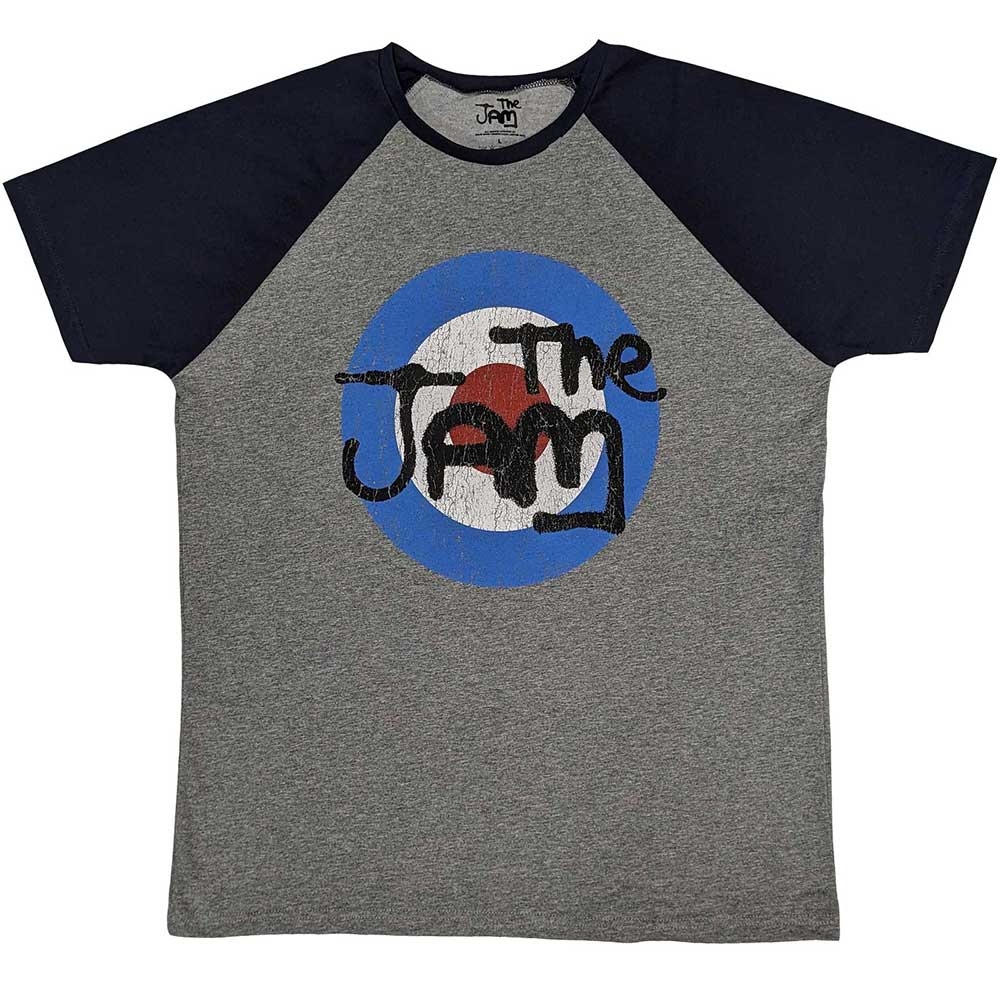 The Jam Unisex Raglan T-Shirt: Vintage Logo (Medium)