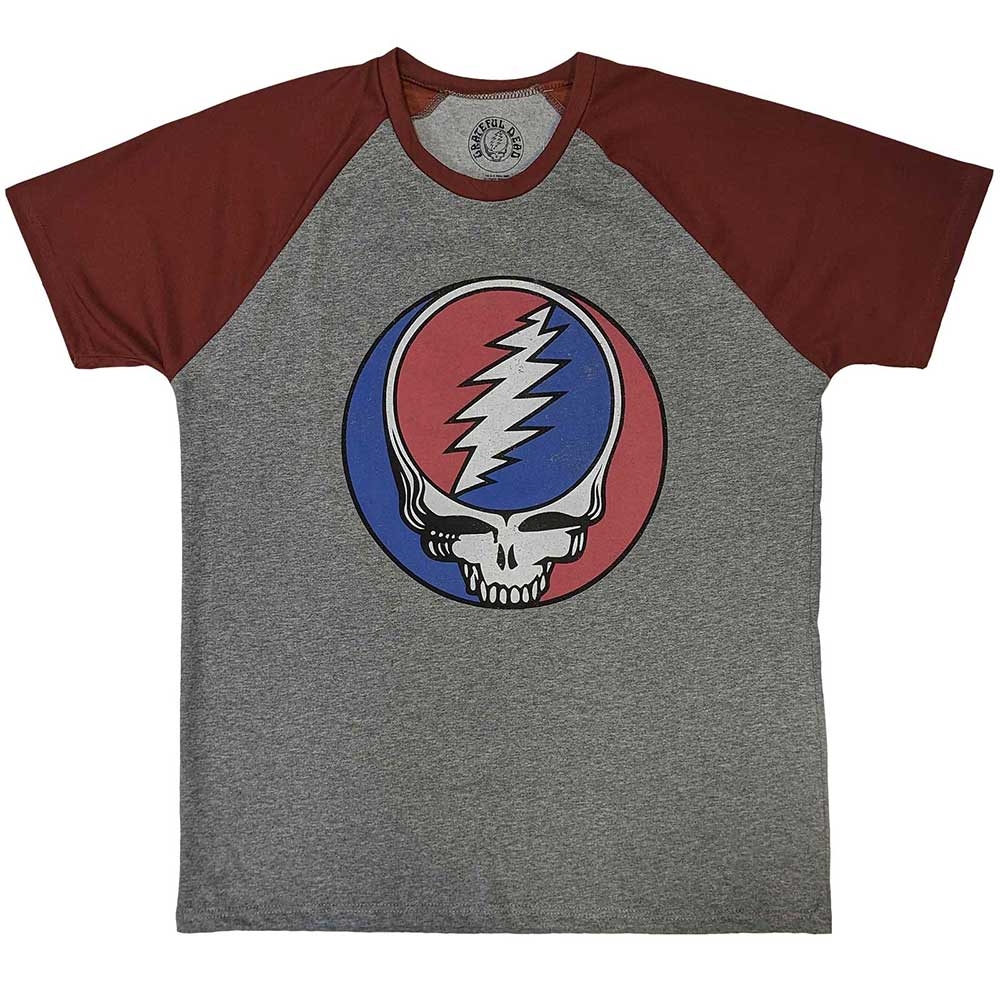 Grateful Dead Unisex Raglan T-Shirt: Steal Your Face Classic (XX-Large)