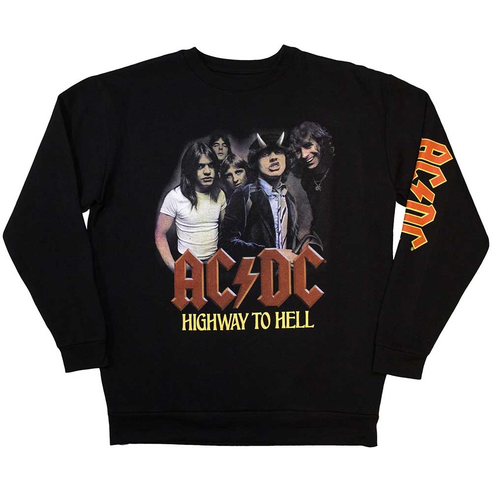 AC/DC Unisex Sweatshirt: H2H Band (Sleeve Print) (XX-Large)