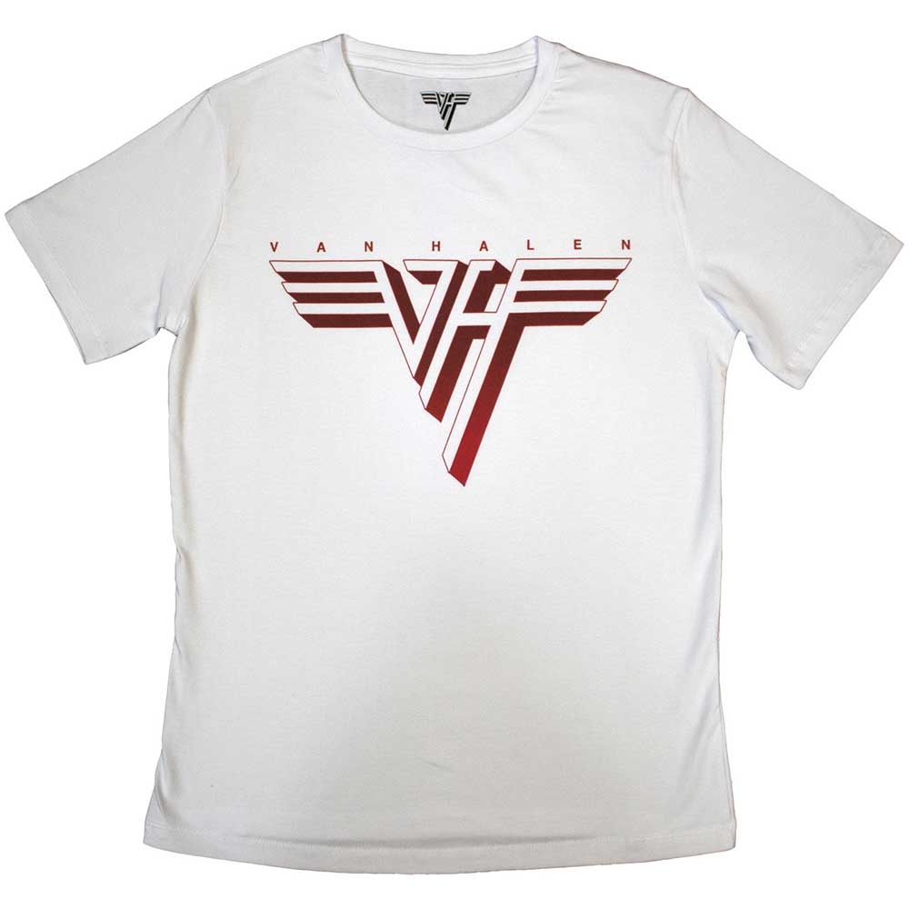 Van Halen Ladies T-Shirt: Classic Red Logo (Large)