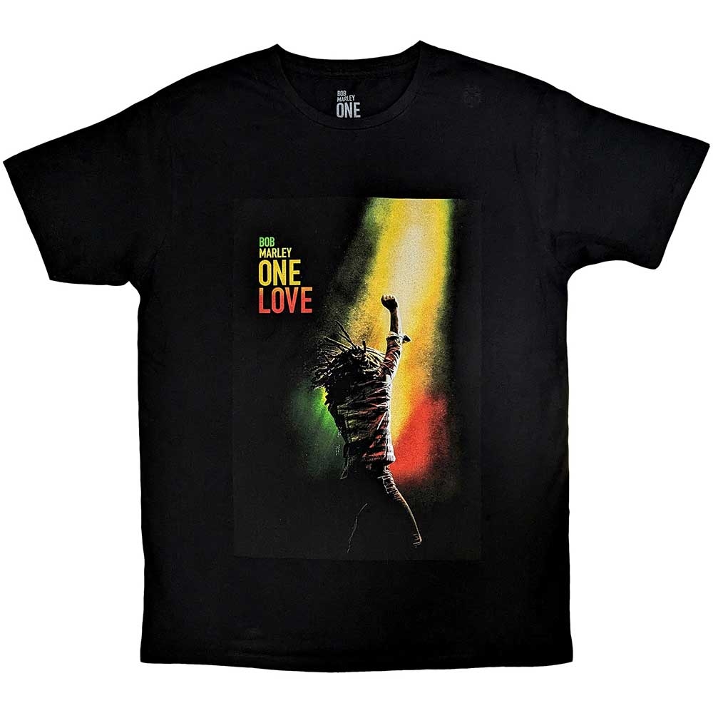 Bob Marley Unisex T-Shirt: One Love Movie Poster (X-Large)