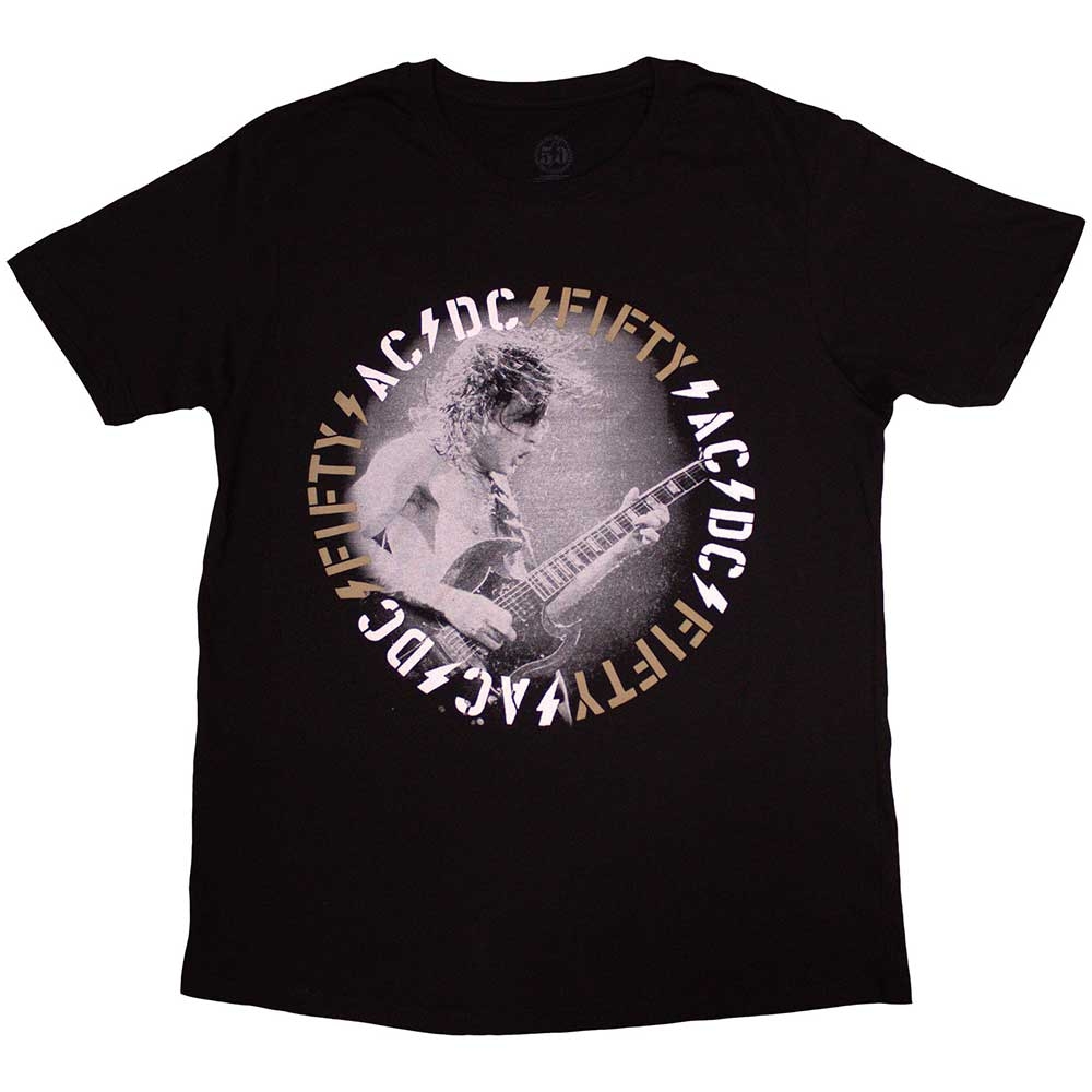 AC/DC Unisex T-Shirt: Angus Live (Medium)