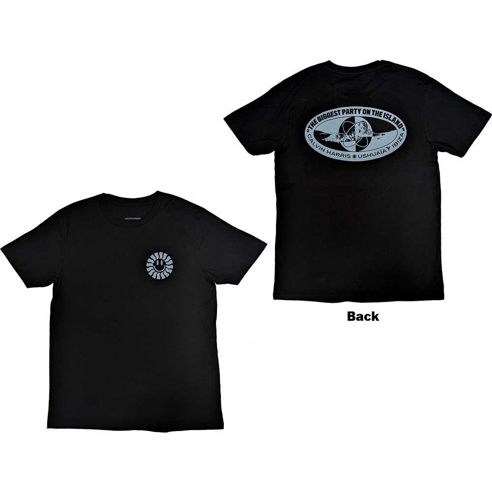 Calvin Harris Unisex T-Shirt: Biggest Party (Back Print & Ex-Tour) (XX-Large)