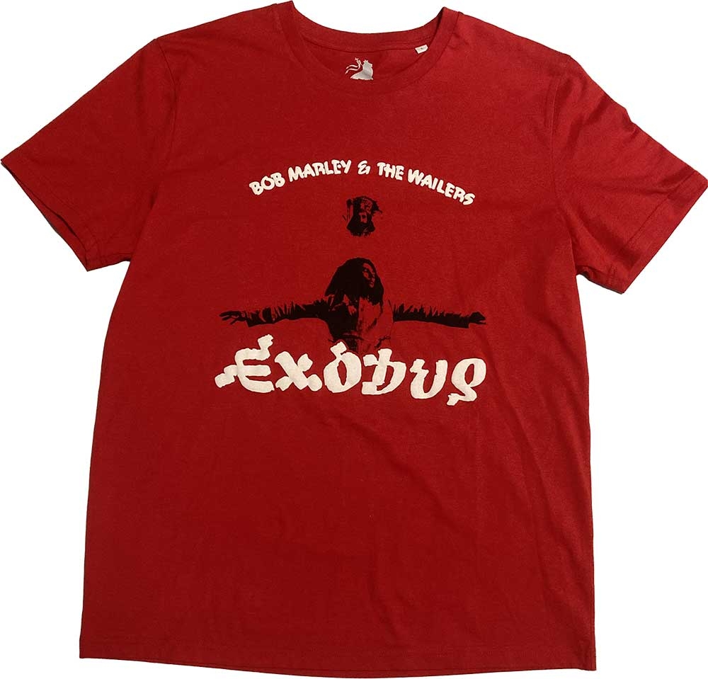 Bob Marley Unisex Hi-Build T-Shirt: Exodus Arms Outstretched (Hi-Build) (X-Large)