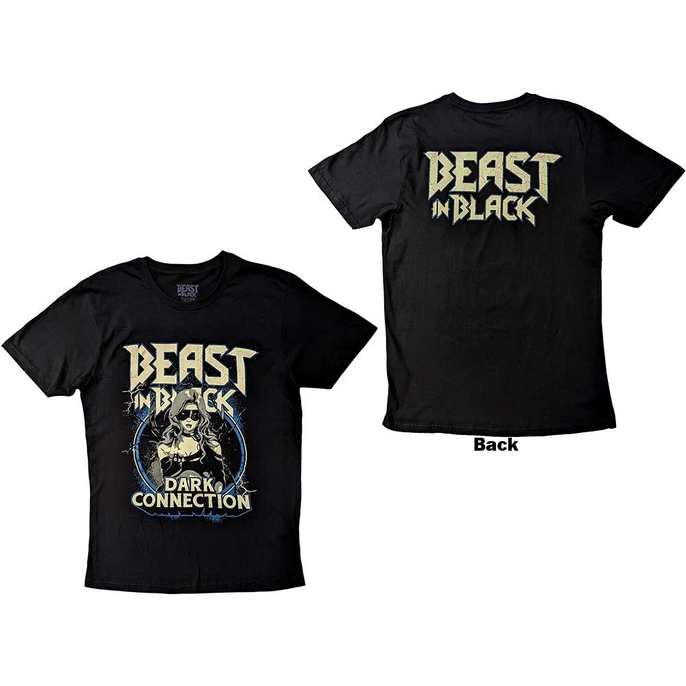 Beast in Black Unisex T-Shirt: Dark Connection Girl (Back Print) (XX-Large)