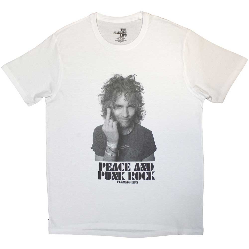 The Flaming Lips Unisex T-Shirt: Peace and Punk (X-Large)
