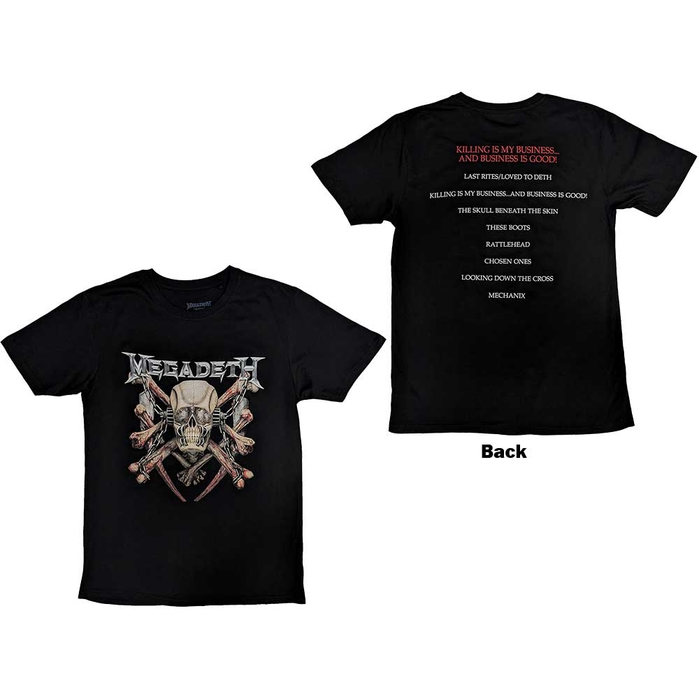 Megadeth Unisex T-Shirt: Killing Biz (Back Print) (XX-Large)