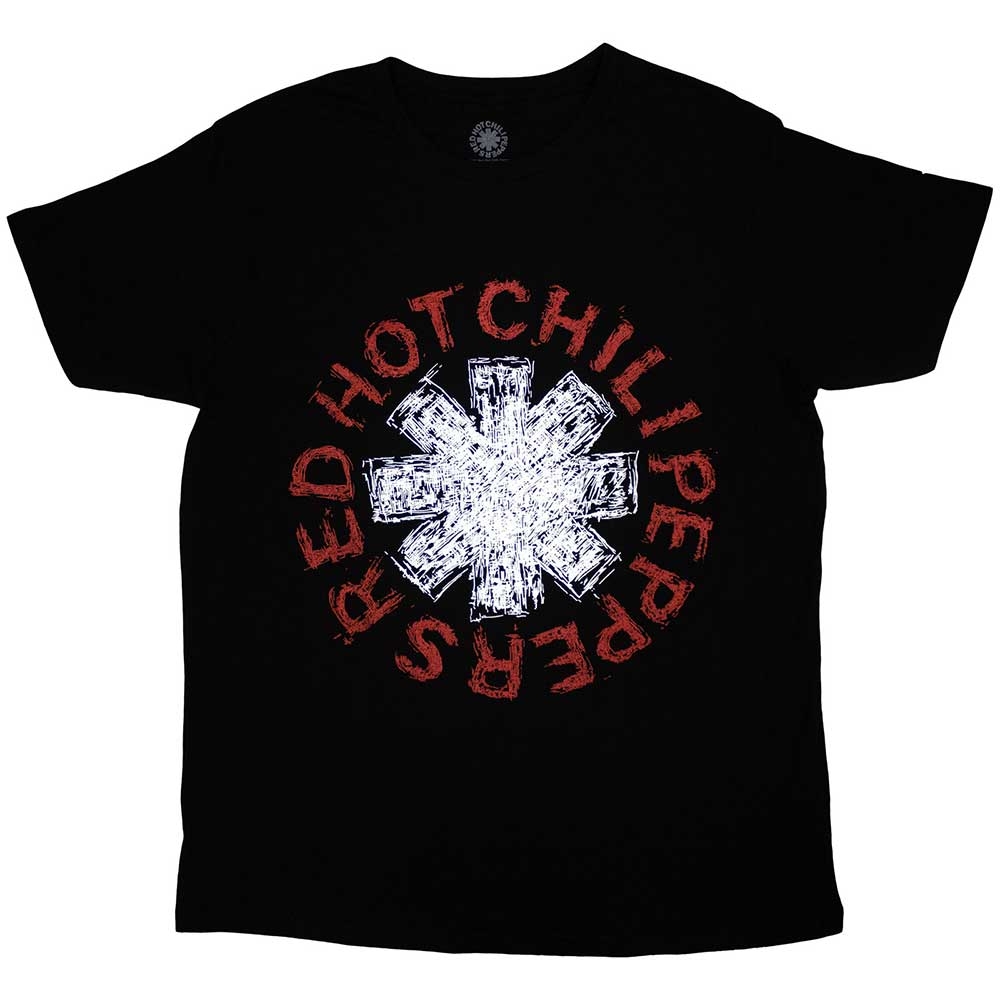 Red Hot Chili Peppers Unisex T-Shirt: Scribble Asterisk (Small)