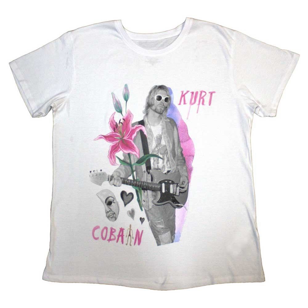 Kurt Cobain Unisex T-Shirt: Flower (Medium)