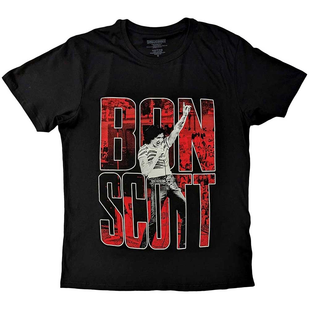 Bon Scott Unisex T-Shirt: Big Type (X-Large)