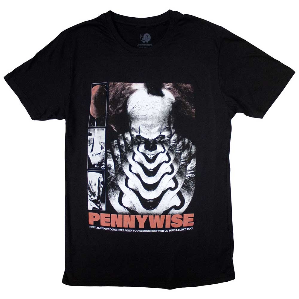 IT Unisex T-Shirt: Pennywise You'll Never Float Too (Small)