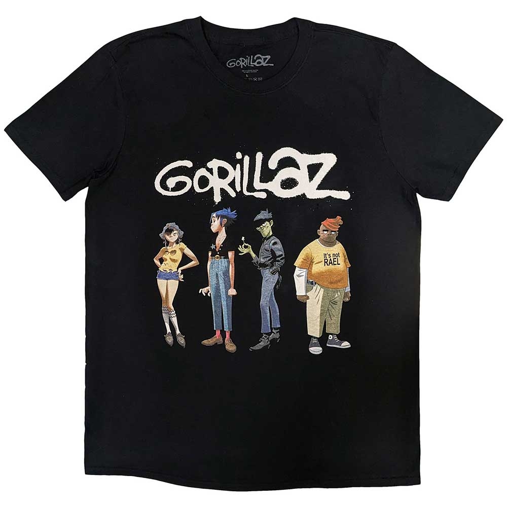 Gorillaz Unisex T-Shirt: Spray Logo Group (XX-Large)