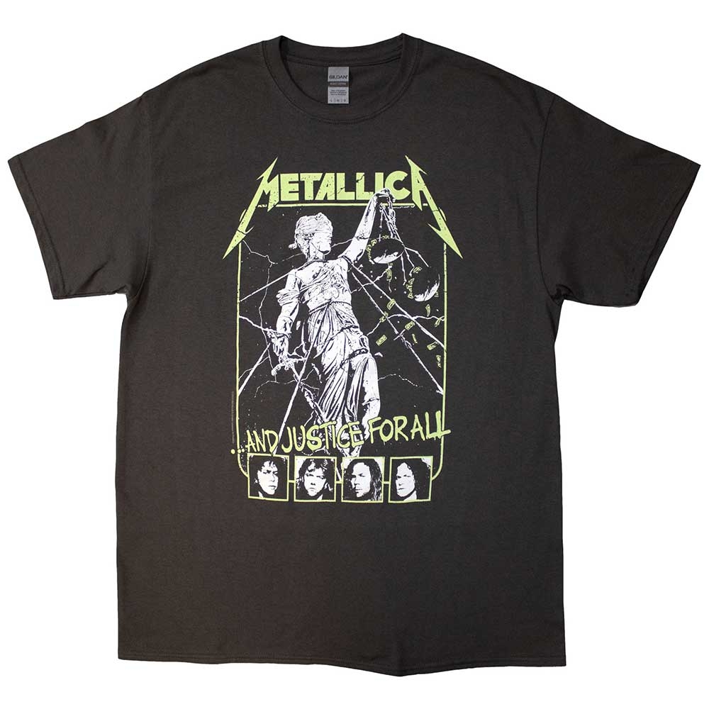 Metallica Unisex T-Shirt: Justice Faces (Large)