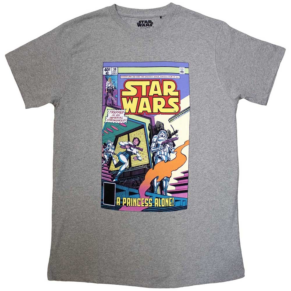 Star Wars Unisex T-Shirt: A Princess Alone Comic Cover (XX-Large)