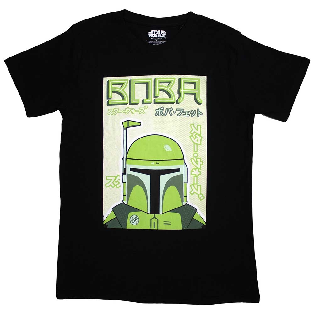 Star Wars Unisex T-Shirt: Boba Japanese (Large)