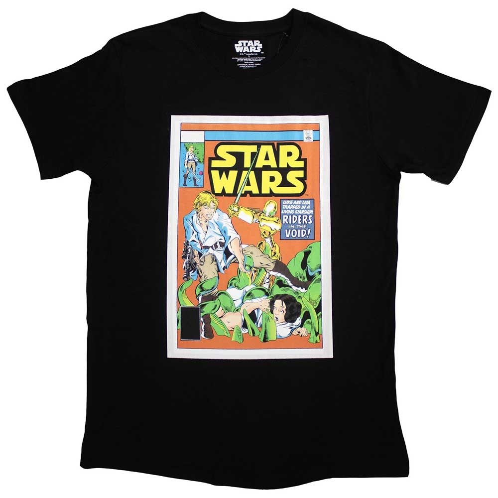 Star Wars Unisex T-Shirt: Luke & Leia Comic Cover (X-Large)