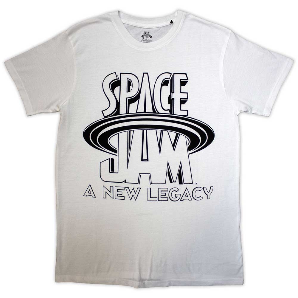 Space Jam Unisex T-Shirt: Space Jam 2 B&W Logo (XX-Large)
