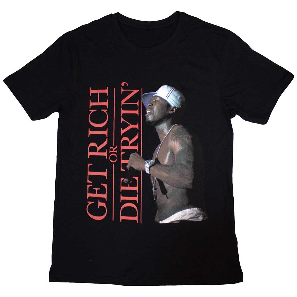 50 Cent Unisex T-Shirt: Get Rich (X-Large)