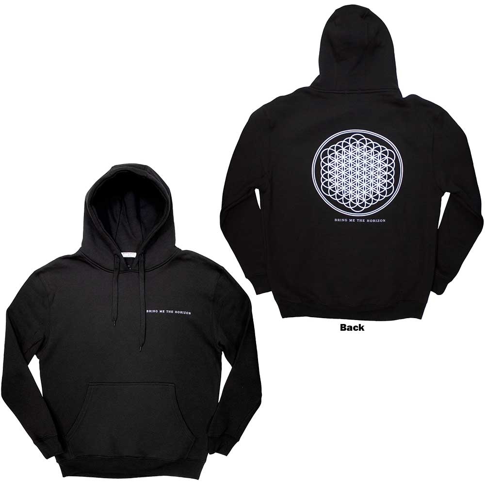 Bring Me The Horizon Unisex Pullover Hoodie: Flower of Life (Back Print) (X-Large)