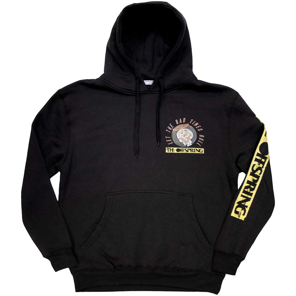 The Offspring Unisex Pullover Hoodie: Bad Times (Sleeve Print) (X-Large)