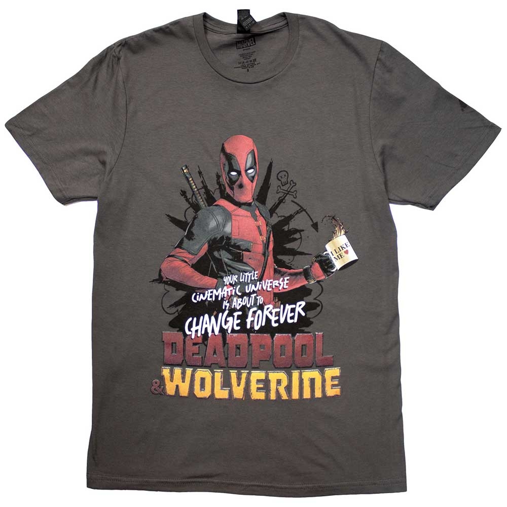 Marvel Comics Unisex T-Shirt: Deadpool & Wolverine Change Universe (X-Large)