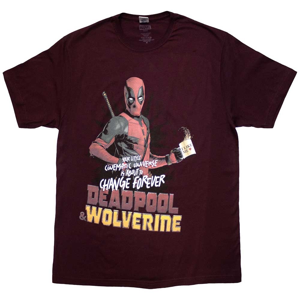 Marvel Comics Unisex T-Shirt: Deadpool & Wolverine Change Universe (Small)