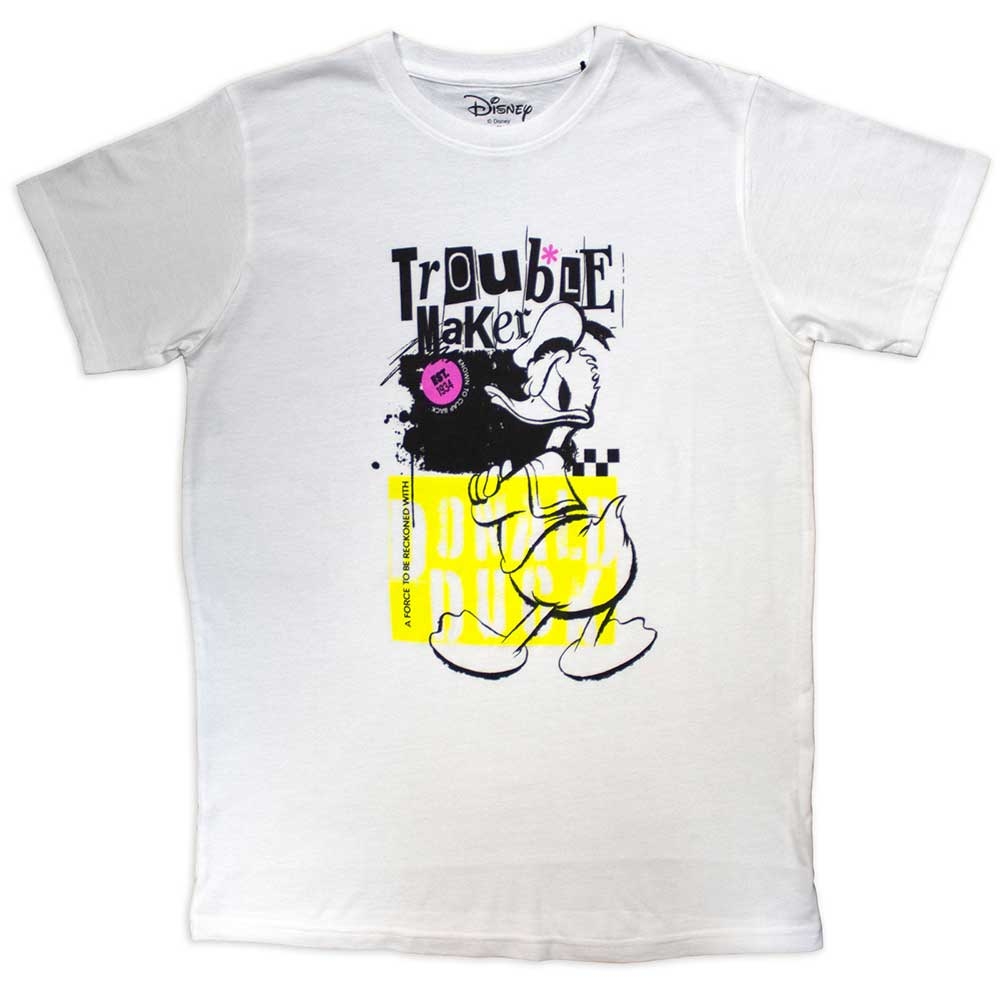 Donald Duck Unisex T-Shirt: Trouble Maker (Small)