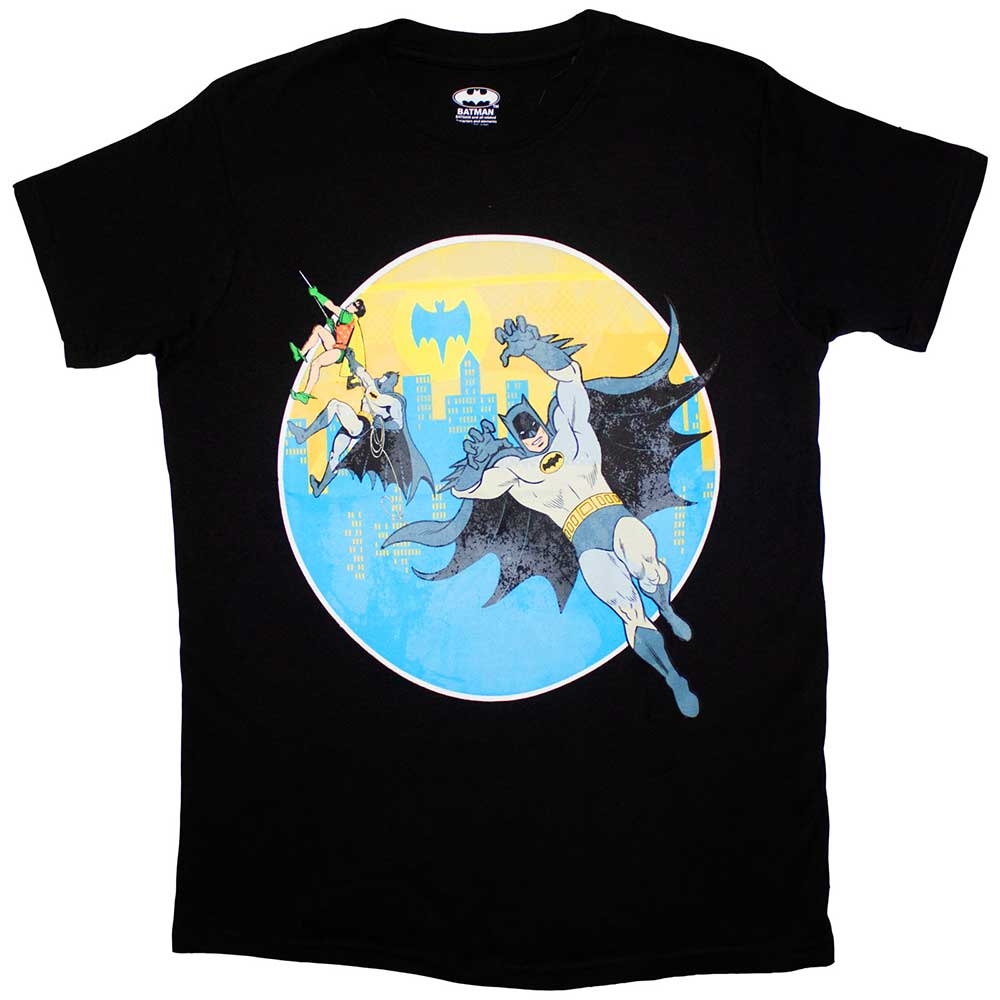 DC Comics Unisex T-Shirt: Batman Bat Leap (X-Large)