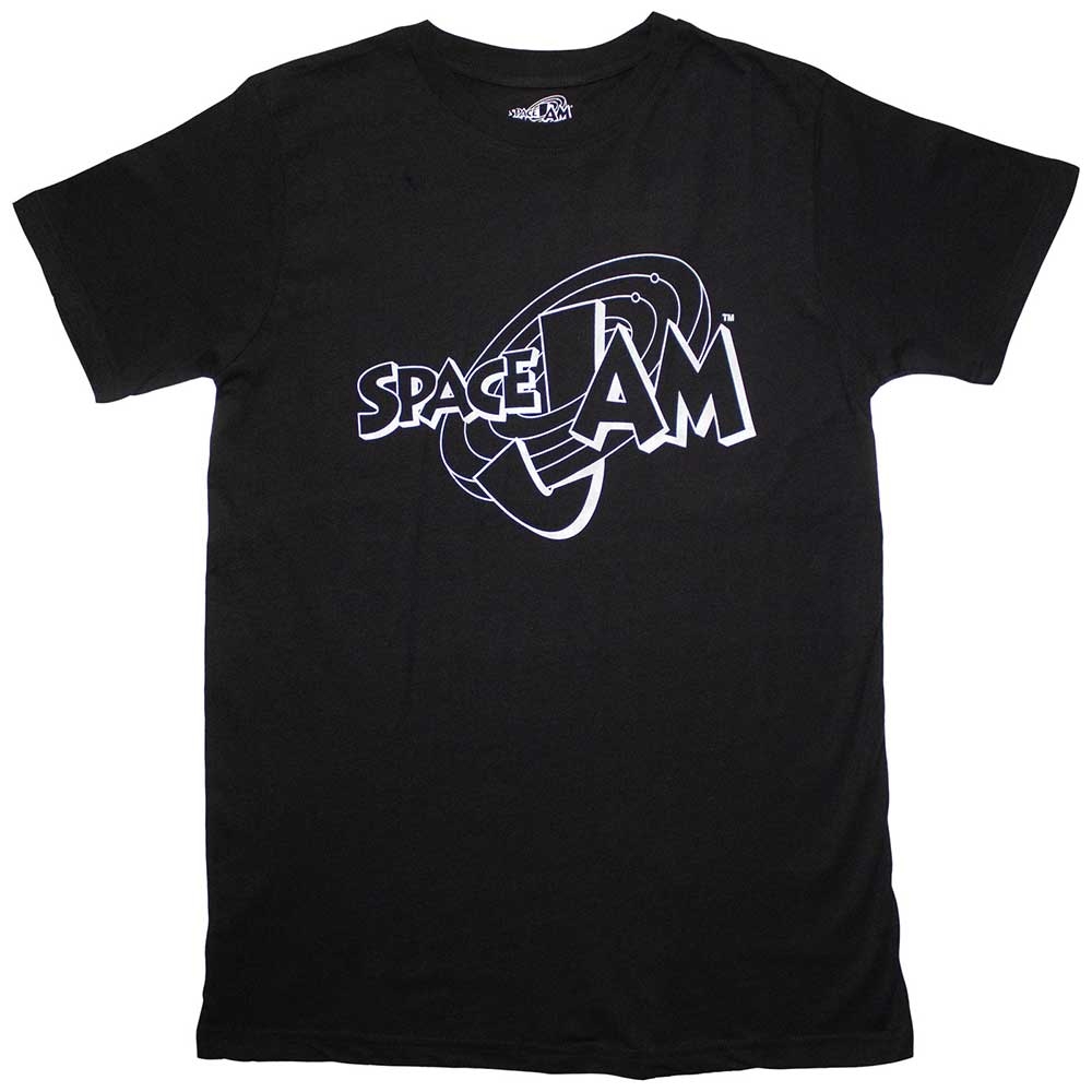 Space Jam Unisex T-Shirt: Retro B&W Logo (X-Large)