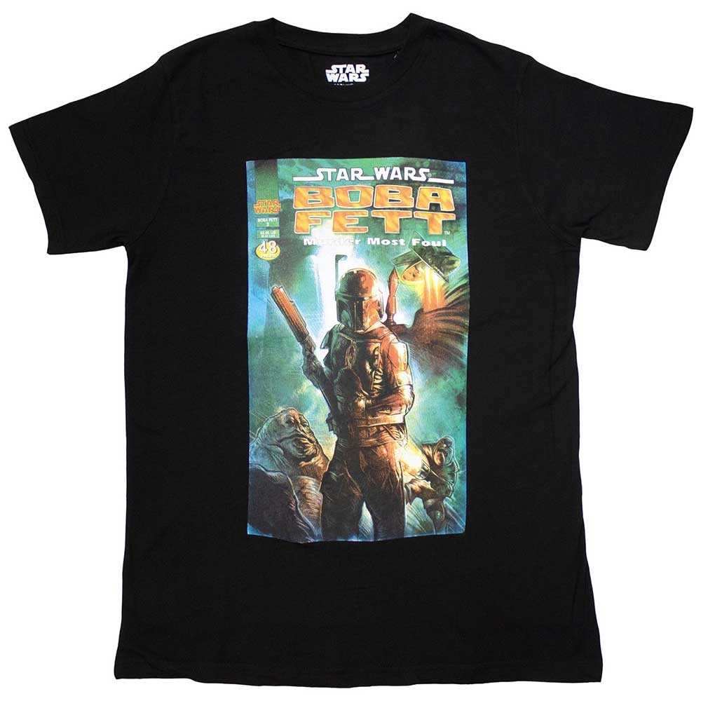 Star Wars Unisex T-Shirt: Boba Fett Comic Cover (Medium)