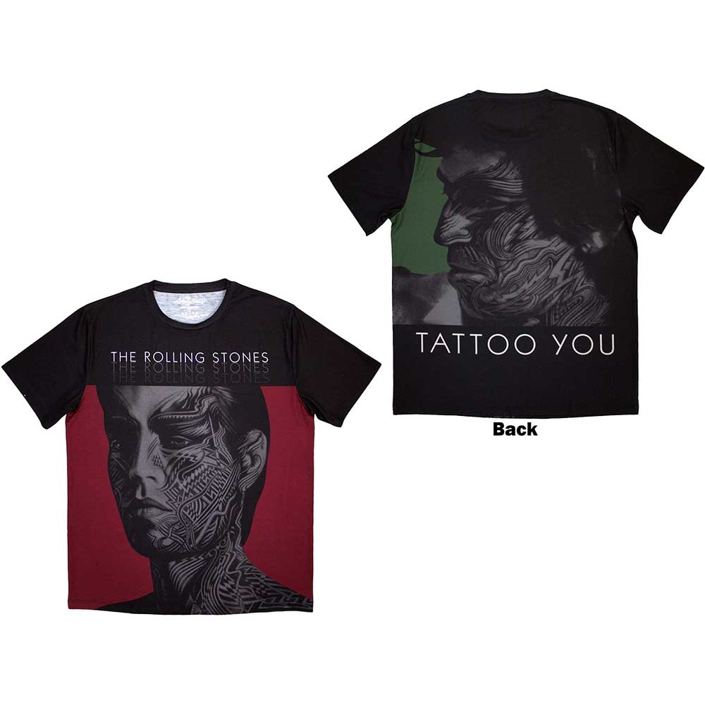 The Rolling Stones Unisex Sublimation T-Shirt: Tattoo You (Back Print) (XX-Large)
