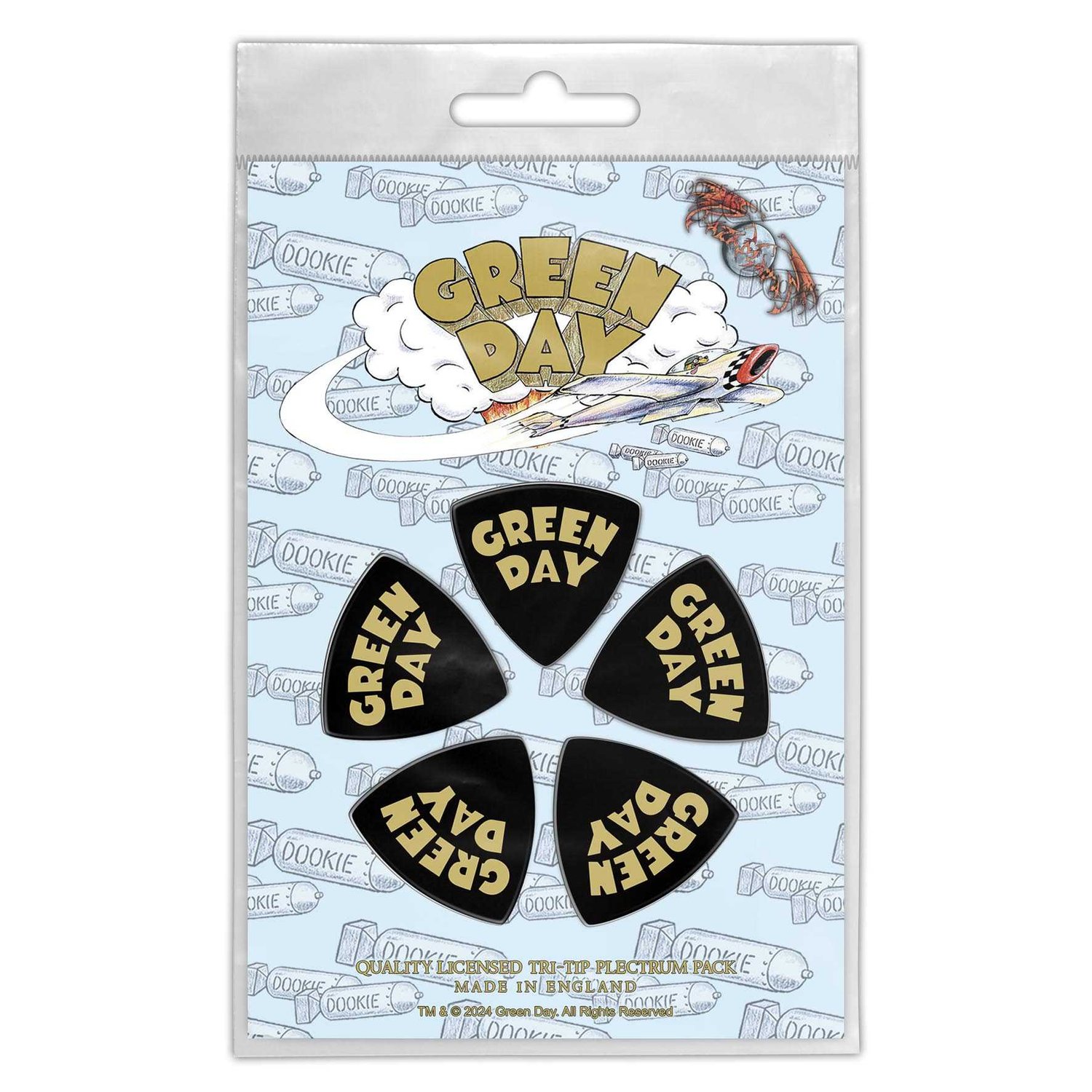 Dookie Album Iron On Patch Officially Licensed Green Day Dookie Iron-On Patch - Official Album Artwork Design In Green & Yellow Band Patch - Foto 9