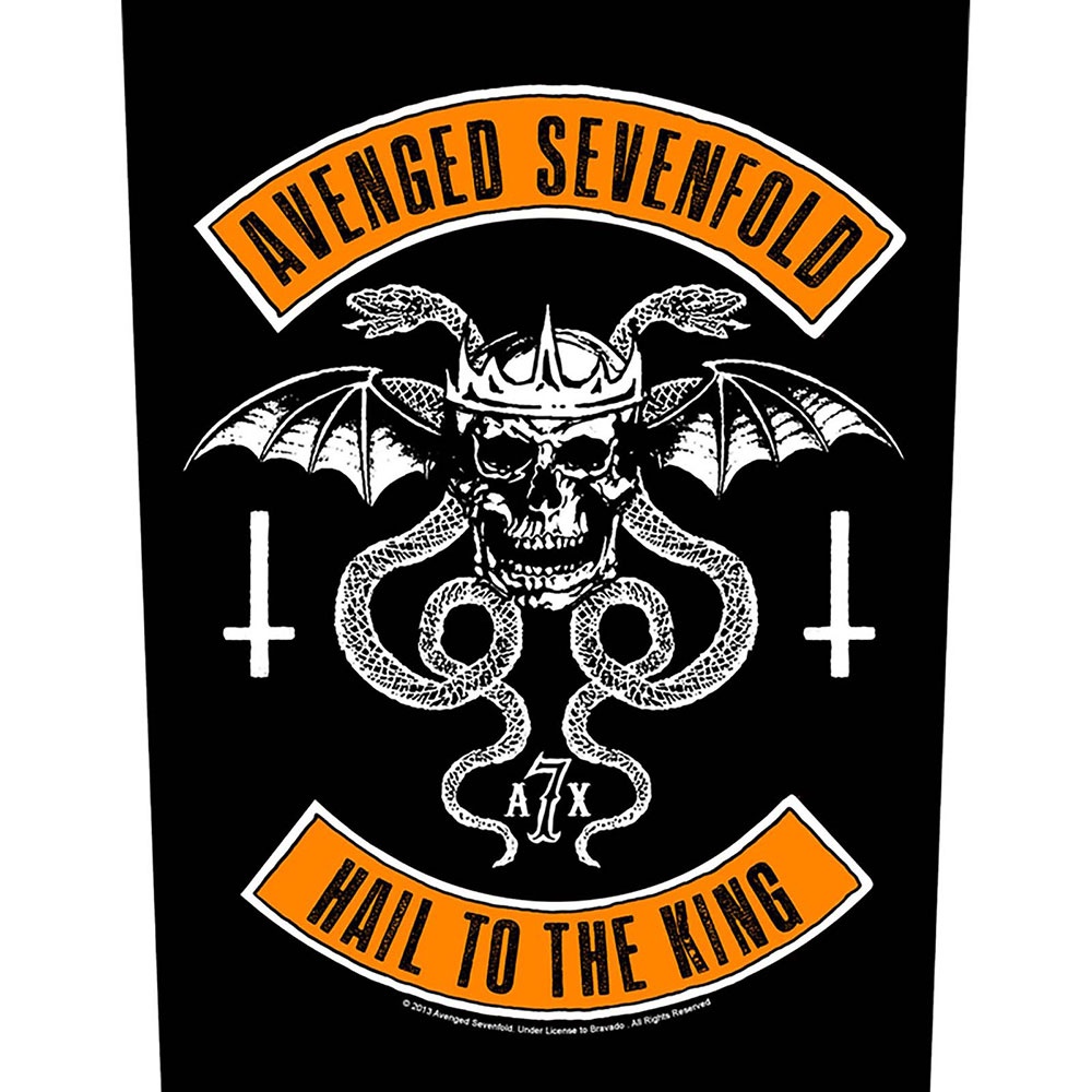 Avenged Sevenfold Back Patch: Biker