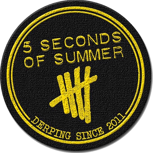 5 Seconds of Summer Standard Patch: Derping Stamp