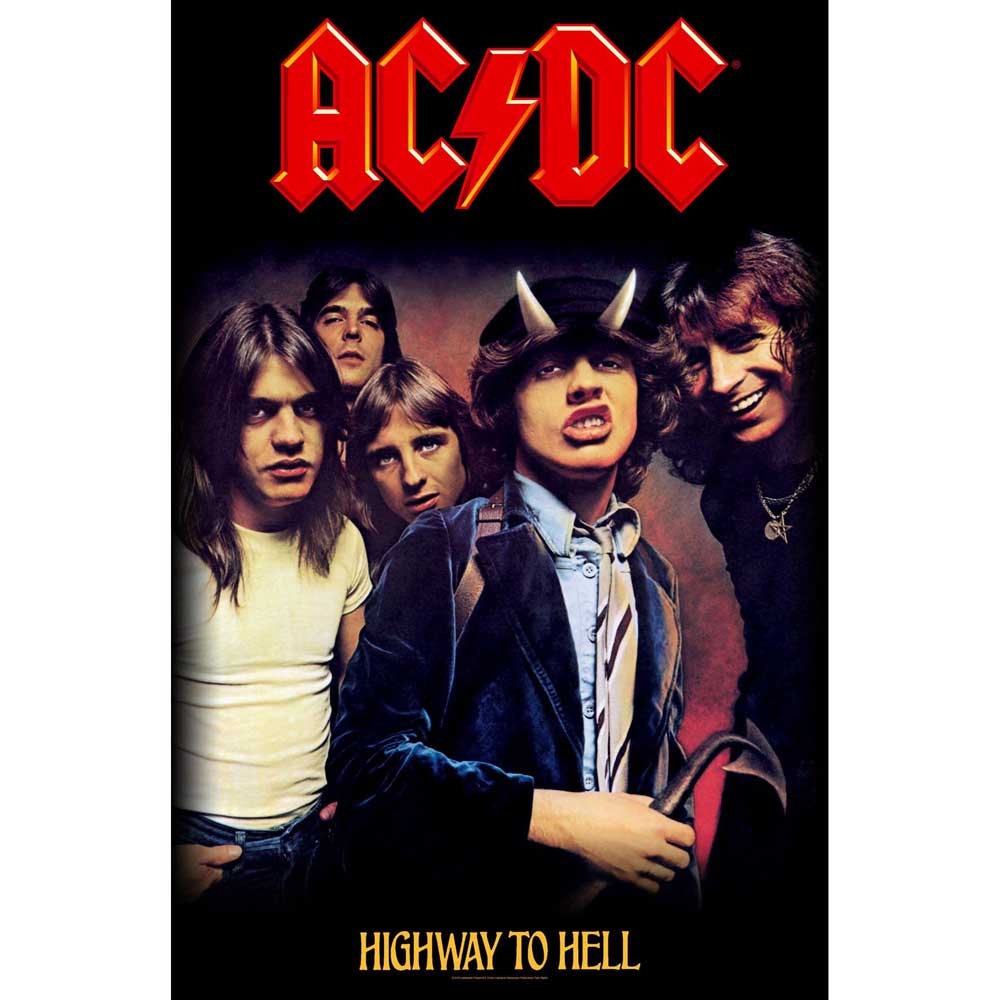 Textil poster (flagga): Ac/Dc - Highway To Hell
