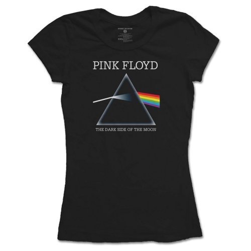 Pink Floyd Ladies T-Shirt: Dark Side of the Moon Refract (Medium)