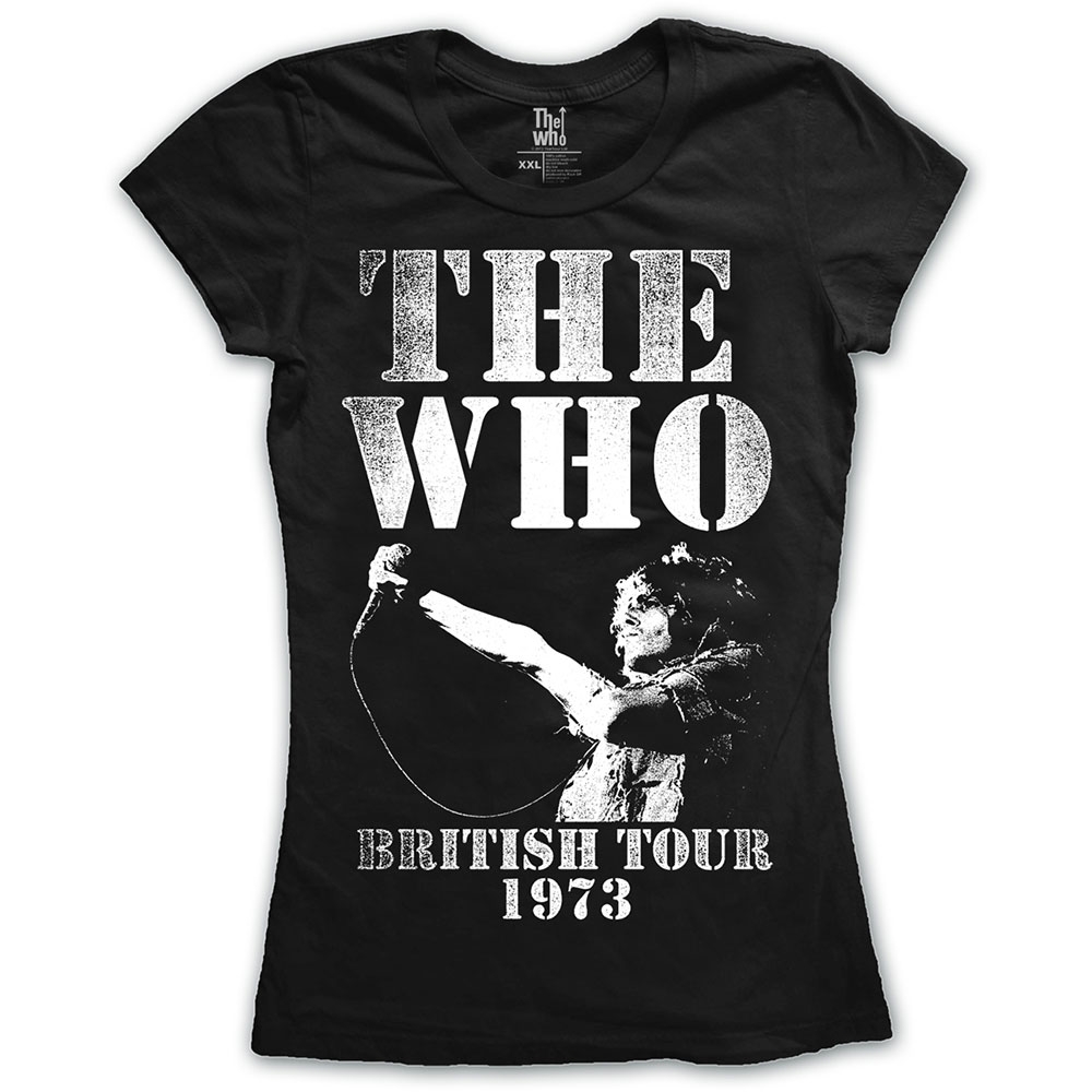 The Who Ladies T-Shirt: British Tour 1973 (Small)